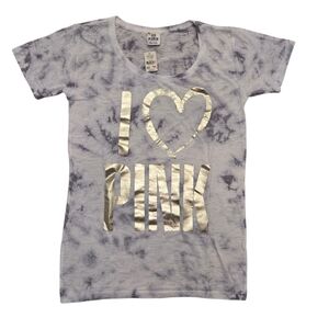 Victoria's Secret Pink I heart Pink Y2K T shirt Sz XS